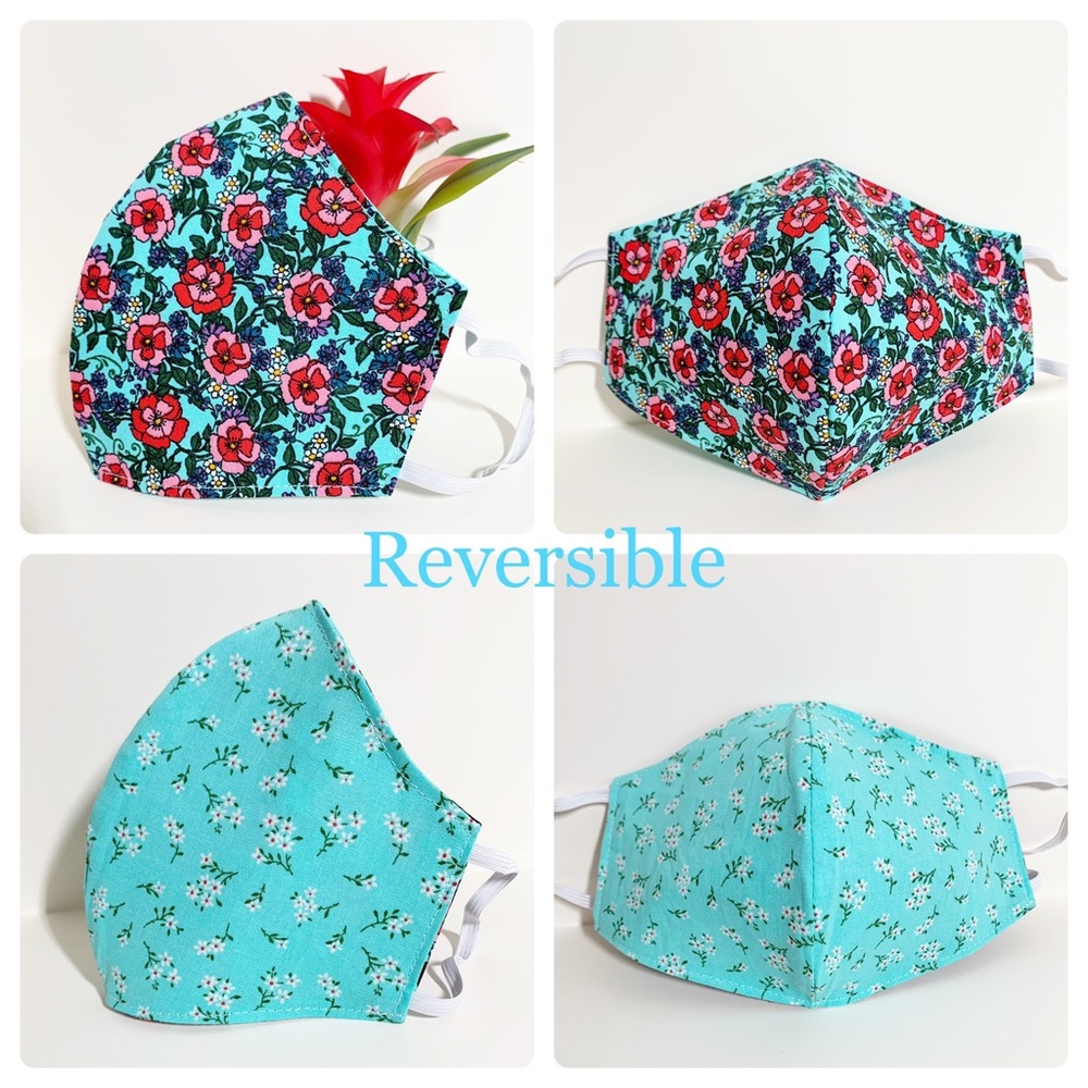2/$20 Triple Layer Handmade Face Mask